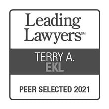 Leading Lawyers, Peer Selected 2021, Terry A. Ekl badge
