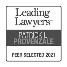 Leading Lawyers, Peer Selected 2021, Patrick L. Provenzale badge
